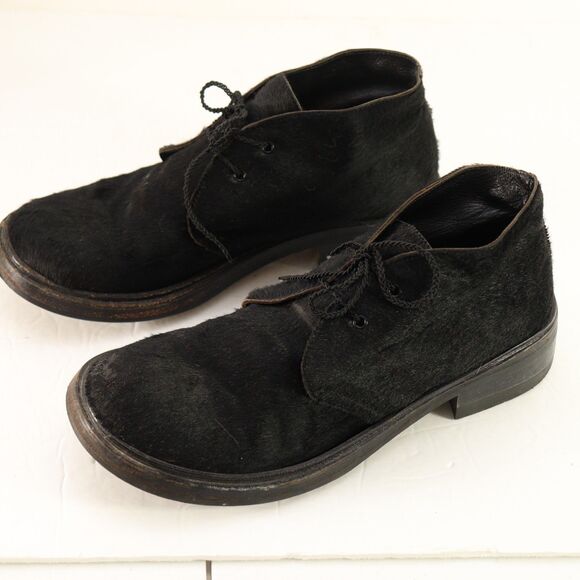 Gianni Barbato Pony Hair Chukka Lace Up Boots size 39 - Picture 3 of 8